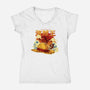The Pirate King-Womens-V-Neck-Tee-hypertwenty