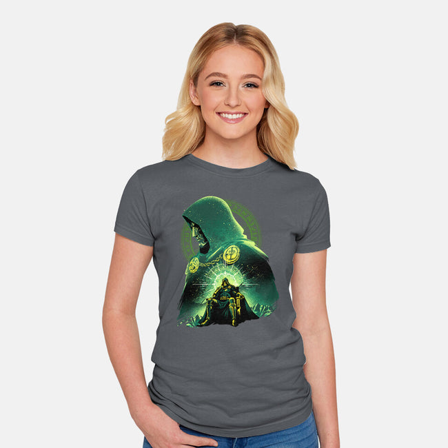 Shadow Of Latveria-Womens-Fitted-Tee-hypertwenty