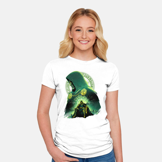 Shadow Of Latveria-Womens-Fitted-Tee-hypertwenty