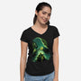 Shadow Of Latveria-Womens-V-Neck-Tee-hypertwenty