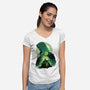 Shadow Of Latveria-Womens-V-Neck-Tee-hypertwenty