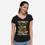 It's Going To Get Worse-Womens-V-Neck-Tee-RoboMega