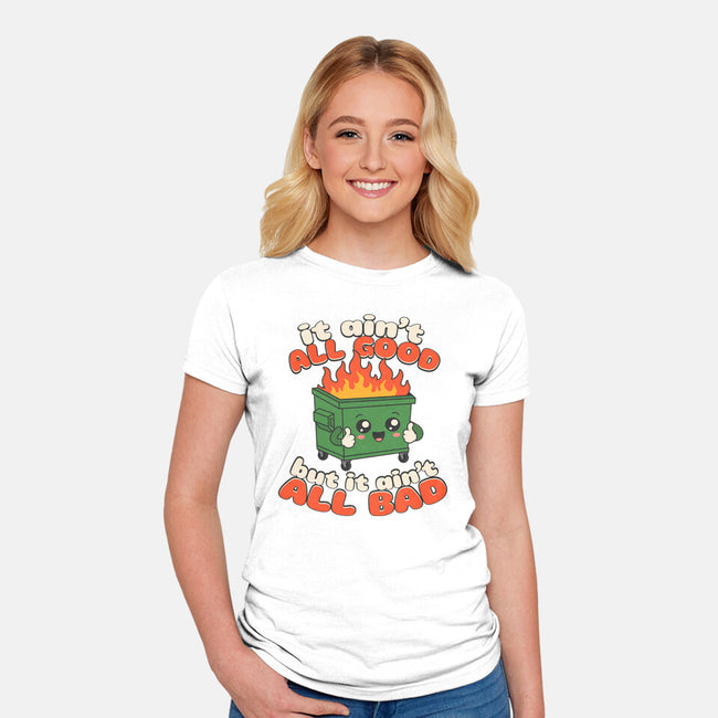 It Ain't All Good-Womens-Fitted-Tee-RoboMega