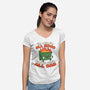 It Ain't All Good-Womens-V-Neck-Tee-RoboMega