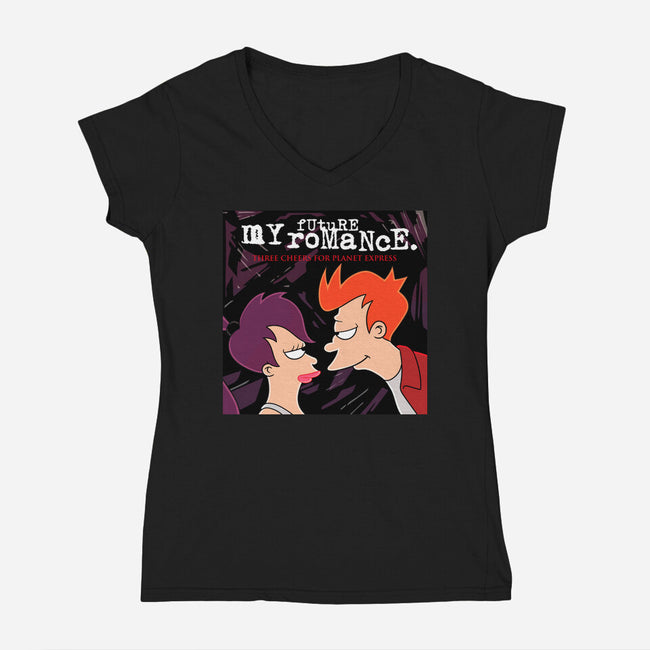 My Future Romance-Womens-V-Neck-Tee-jasesa