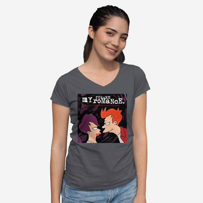 My Future Romance-Womens-V-Neck-Tee-jasesa