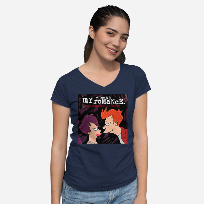 My Future Romance-Womens-V-Neck-Tee-jasesa