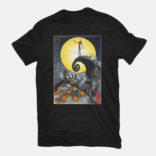 The Pumpkin King In Japan-Mens-Basic-Tee-DrMonekers