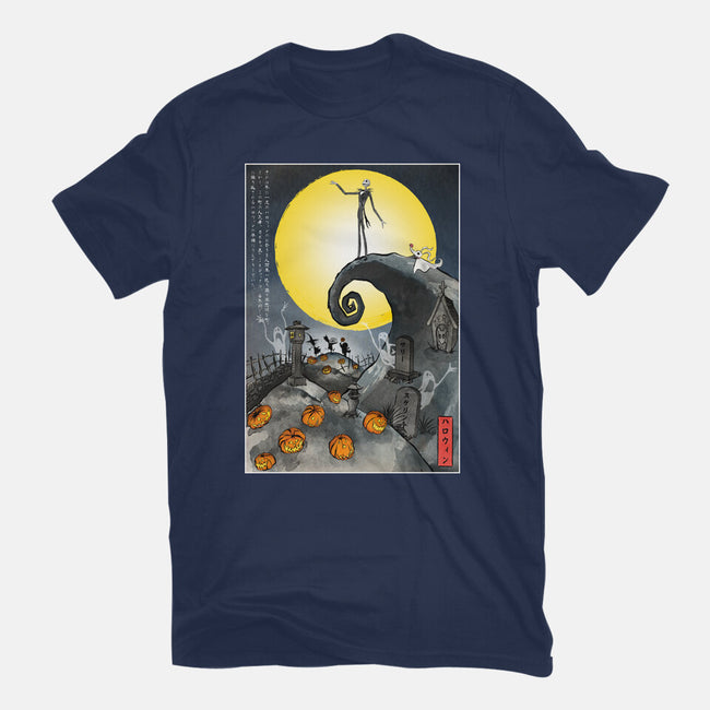 The Pumpkin King In Japan-Mens-Basic-Tee-DrMonekers