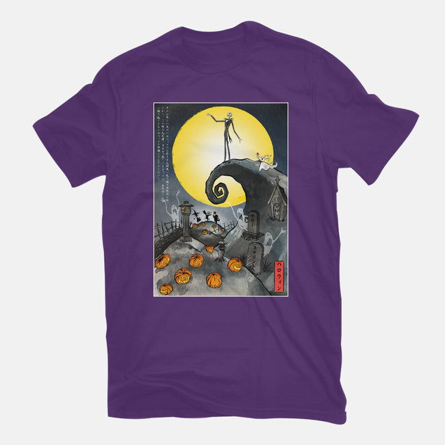 The Pumpkin King In Japan-Womens-Fitted-Tee-DrMonekers
