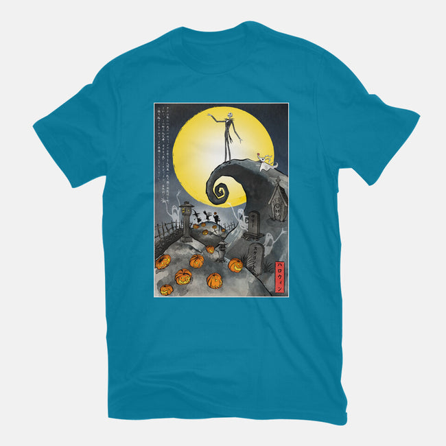 The Pumpkin King In Japan-Womens-Fitted-Tee-DrMonekers