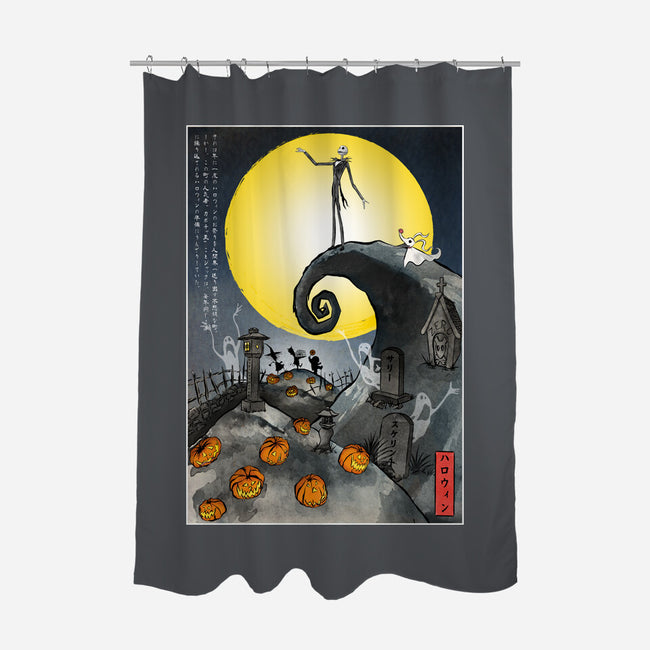 The Pumpkin King In Japan-None-Polyester-Shower Curtain-DrMonekers
