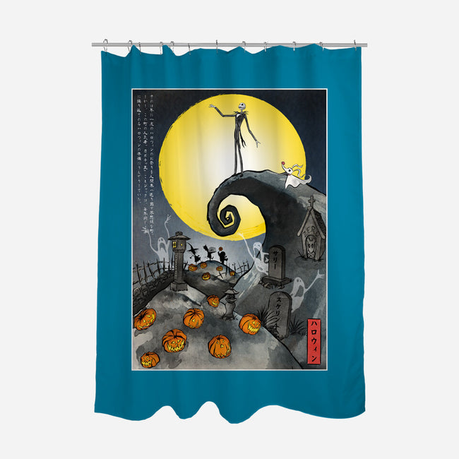 The Pumpkin King In Japan-None-Polyester-Shower Curtain-DrMonekers