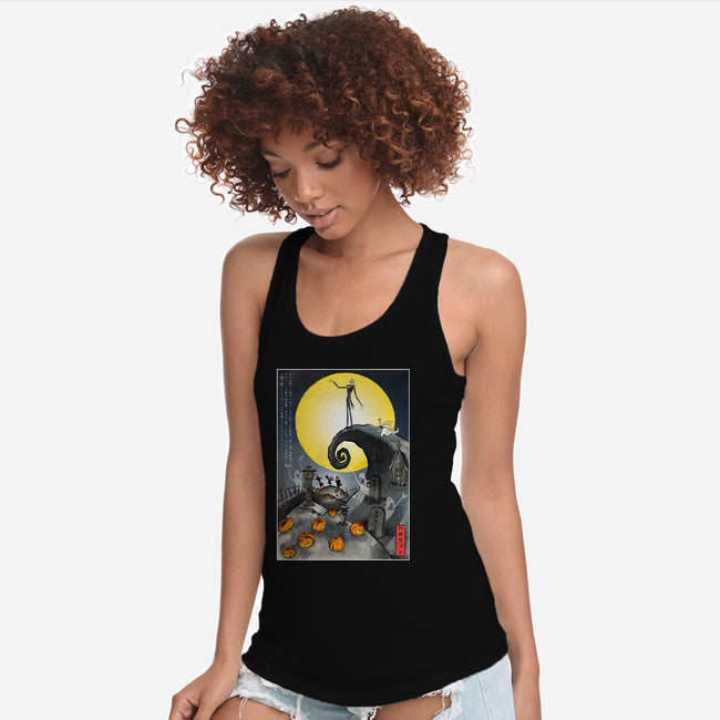 The Pumpkin King In Japan-Womens-Racerback-Tank-DrMonekers