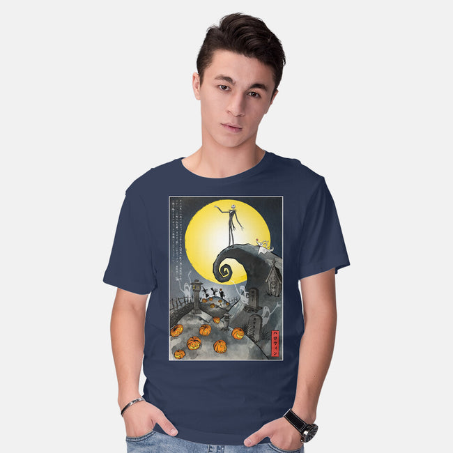 The Pumpkin King In Japan-Mens-Basic-Tee-DrMonekers
