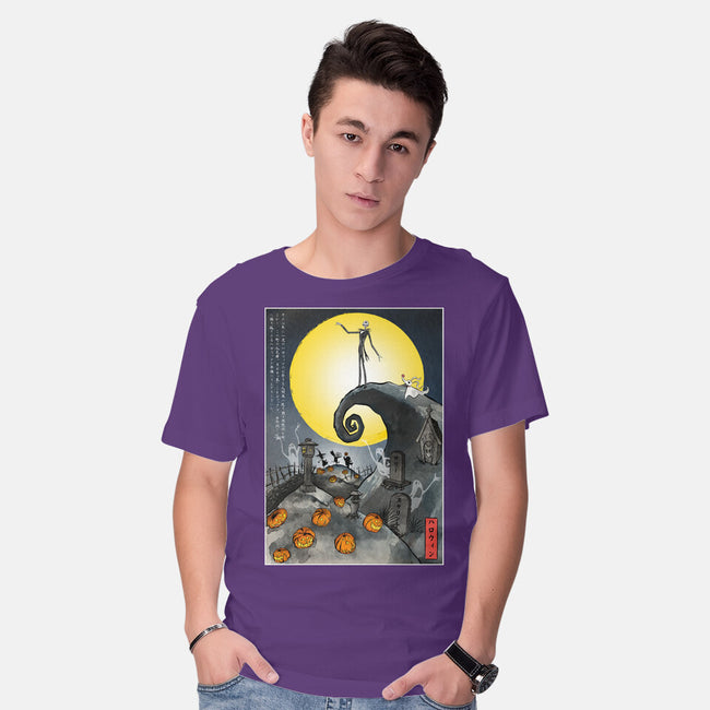 The Pumpkin King In Japan-Mens-Basic-Tee-DrMonekers