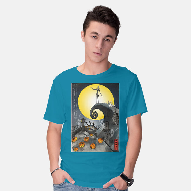 The Pumpkin King In Japan-Mens-Basic-Tee-DrMonekers