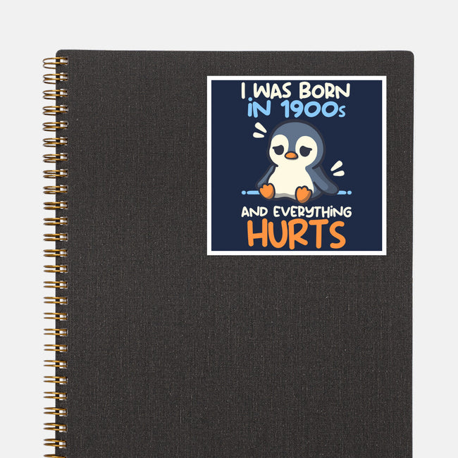 Penguin Born In 1900s-None-Glossy-Sticker-NemiMakeit