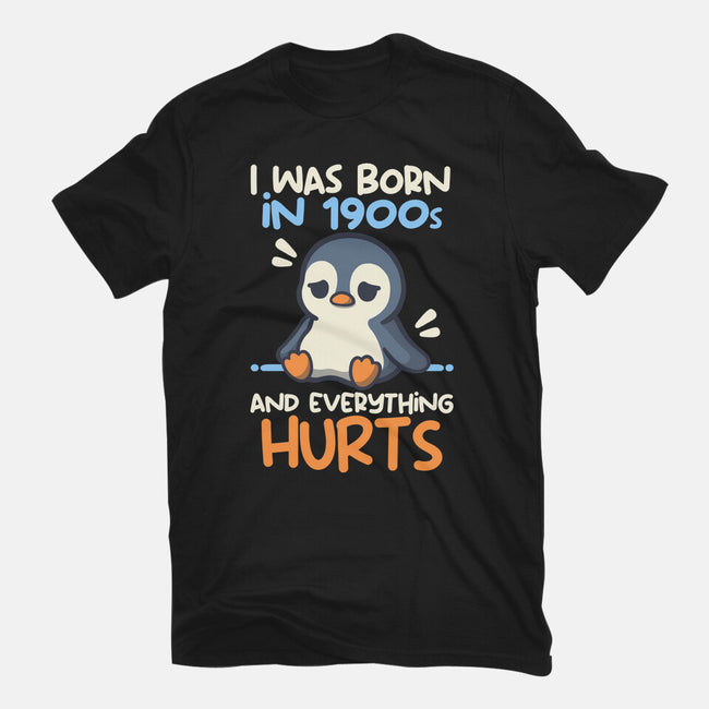 Penguin Born In 1900s-Womens-Fitted-Tee-NemiMakeit