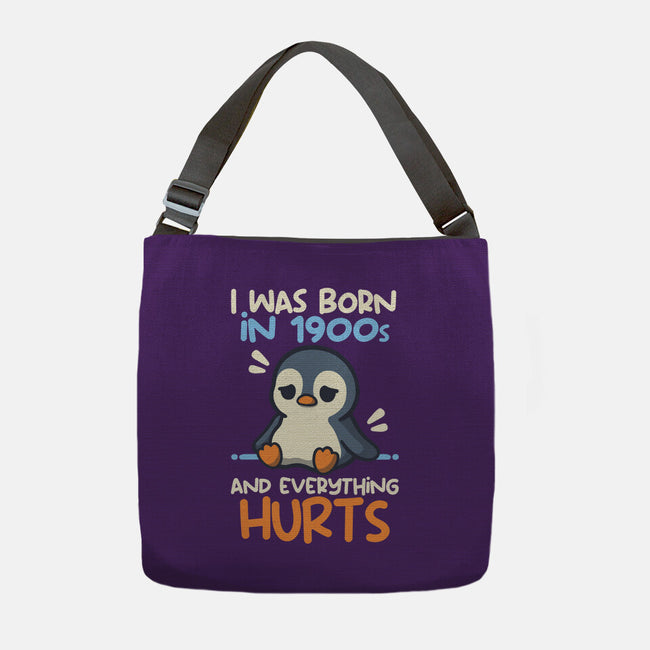Penguin Born In 1900s-None-Adjustable Tote-Bag-NemiMakeit