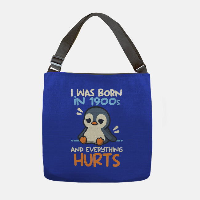 Penguin Born In 1900s-None-Adjustable Tote-Bag-NemiMakeit