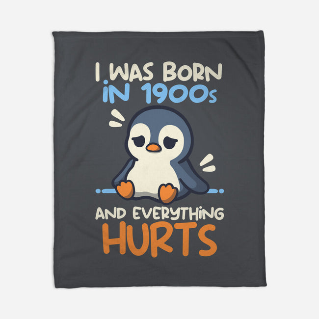 Penguin Born In 1900s-None-Fleece-Blanket-NemiMakeit