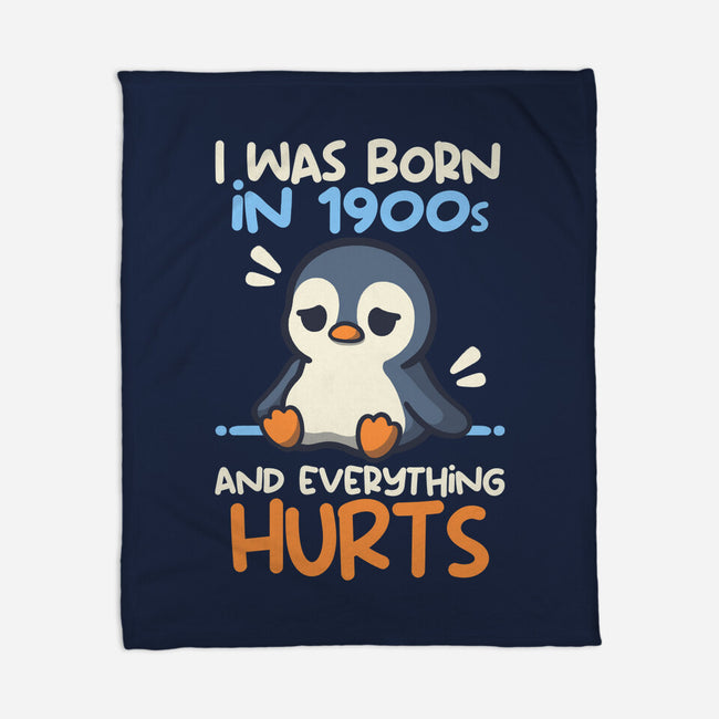 Penguin Born In 1900s-None-Fleece-Blanket-NemiMakeit