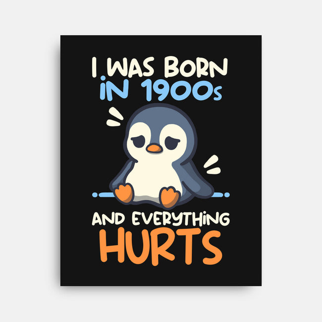 Penguin Born In 1900s-None-Stretched-Canvas-NemiMakeit