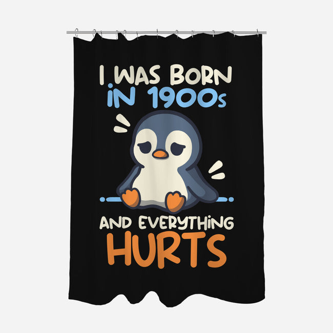 Penguin Born In 1900s-None-Polyester-Shower Curtain-NemiMakeit