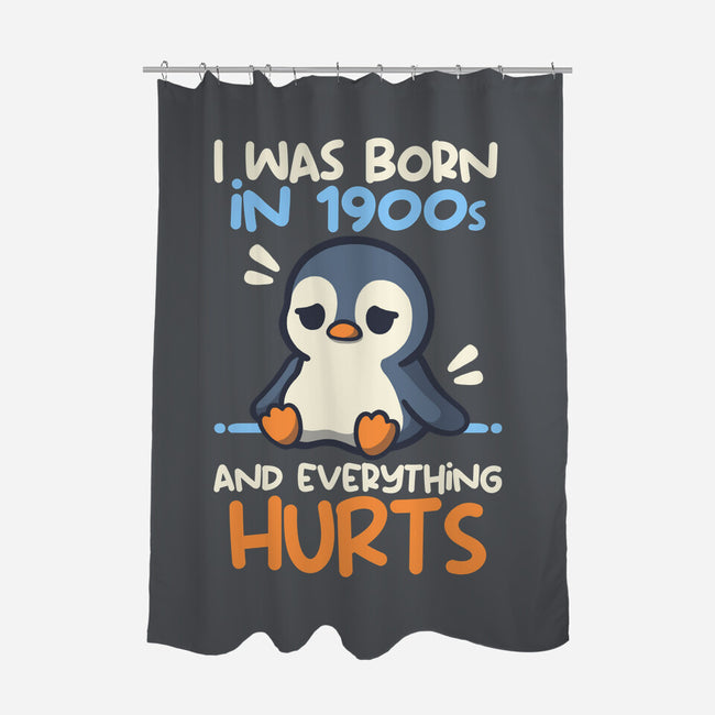 Penguin Born In 1900s-None-Polyester-Shower Curtain-NemiMakeit