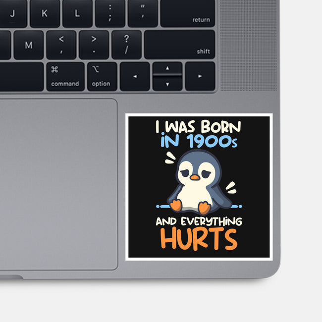 Penguin Born In 1900s-None-Glossy-Sticker-NemiMakeit