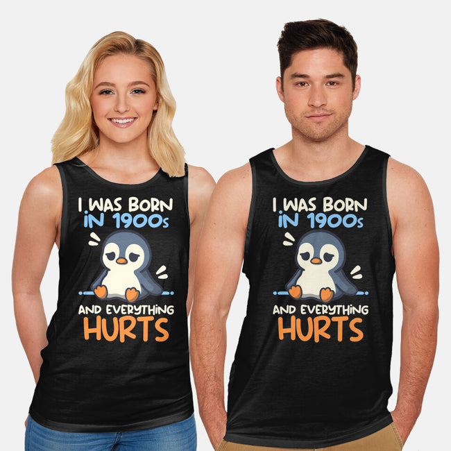Penguin Born In 1900s-Unisex-Basic-Tank-NemiMakeit