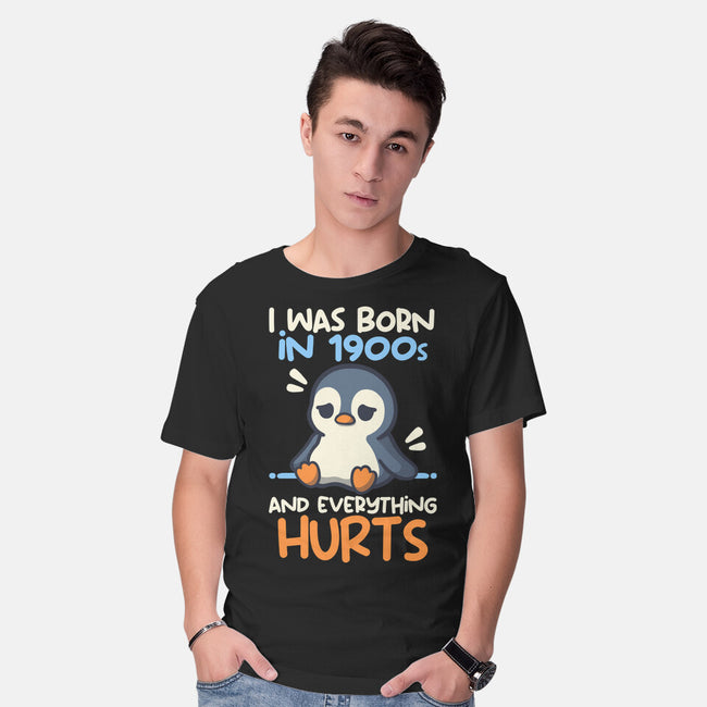 Penguin Born In 1900s-Mens-Basic-Tee-NemiMakeit