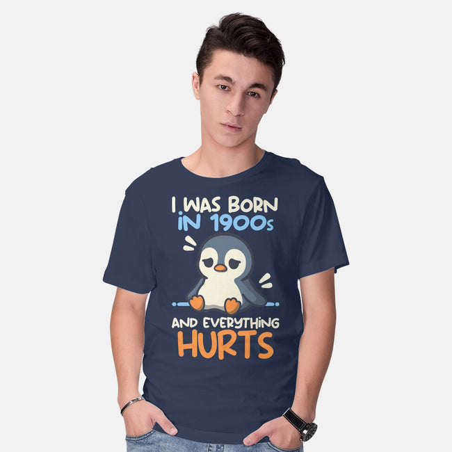Penguin Born In 1900s-Mens-Basic-Tee-NemiMakeit