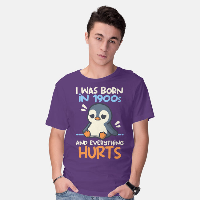 Penguin Born In 1900s-Mens-Basic-Tee-NemiMakeit