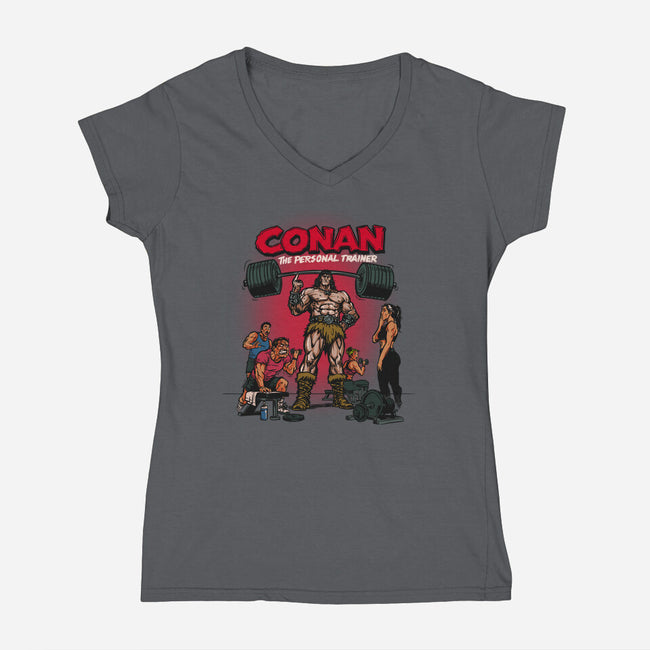 Personal Barbarian-Womens-V-Neck-Tee-AndreusD