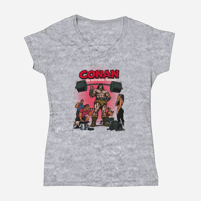 Personal Barbarian-Womens-V-Neck-Tee-AndreusD