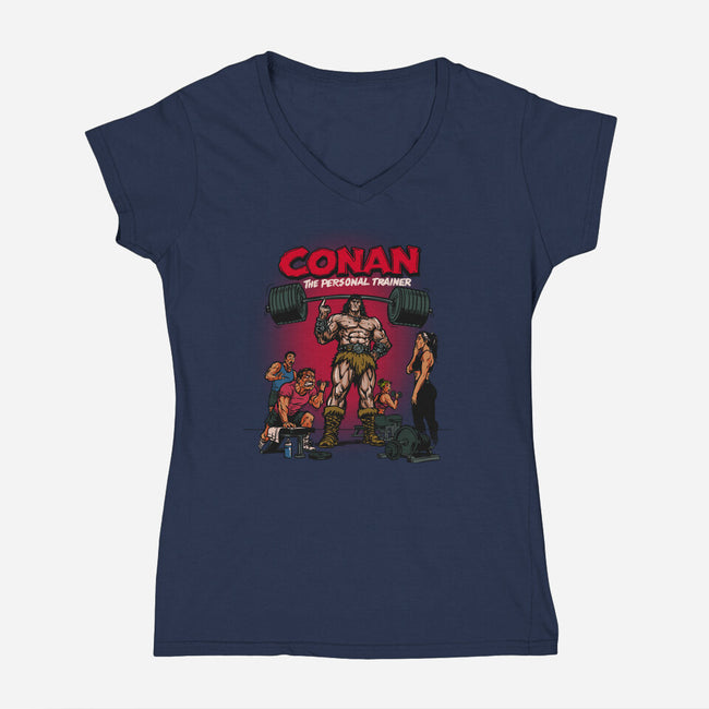 Personal Barbarian-Womens-V-Neck-Tee-AndreusD