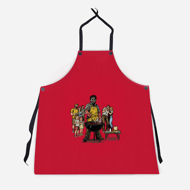 BBQ Monster-Unisex-Kitchen-Apron-AndreusD
