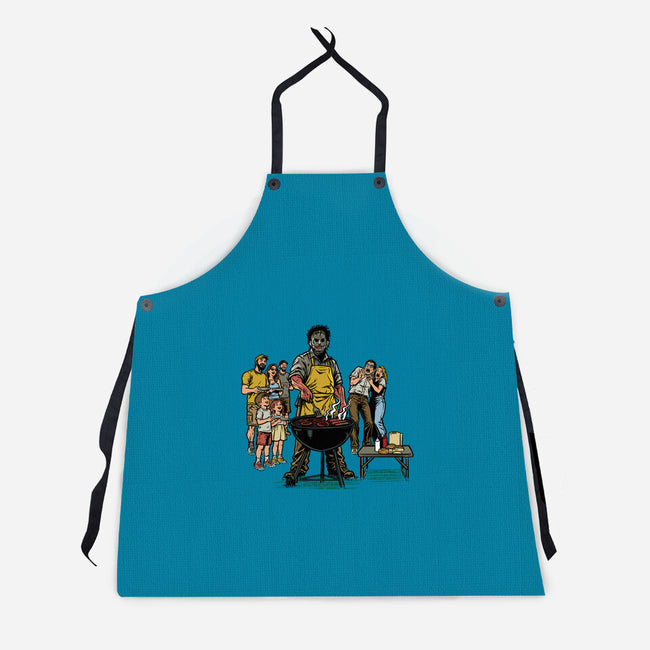 BBQ Monster-Unisex-Kitchen-Apron-AndreusD