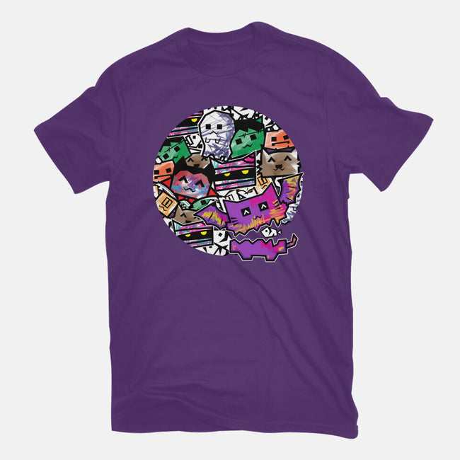 HallowDoodle Monsters-Womens-Fitted-Tee-bloomgrace28