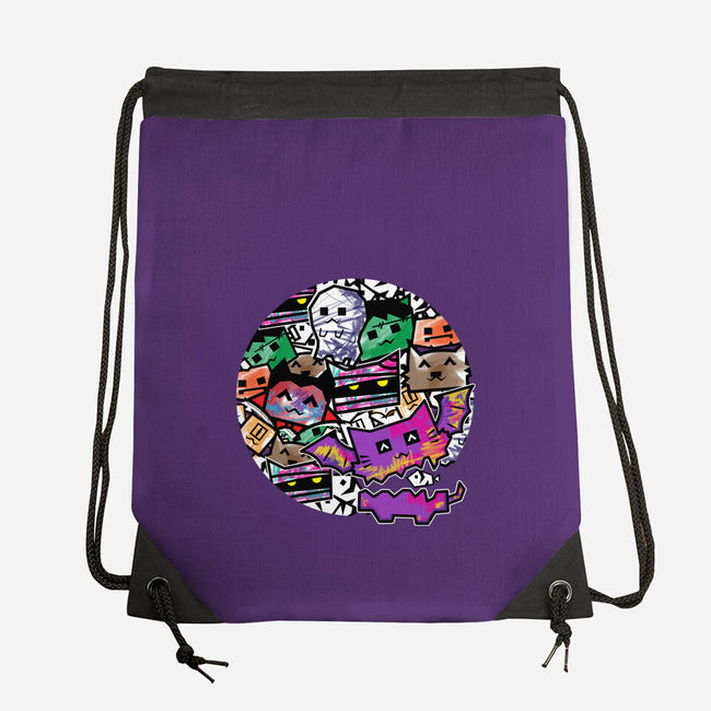 HallowDoodle Monsters-None-Drawstring-Bag-bloomgrace28