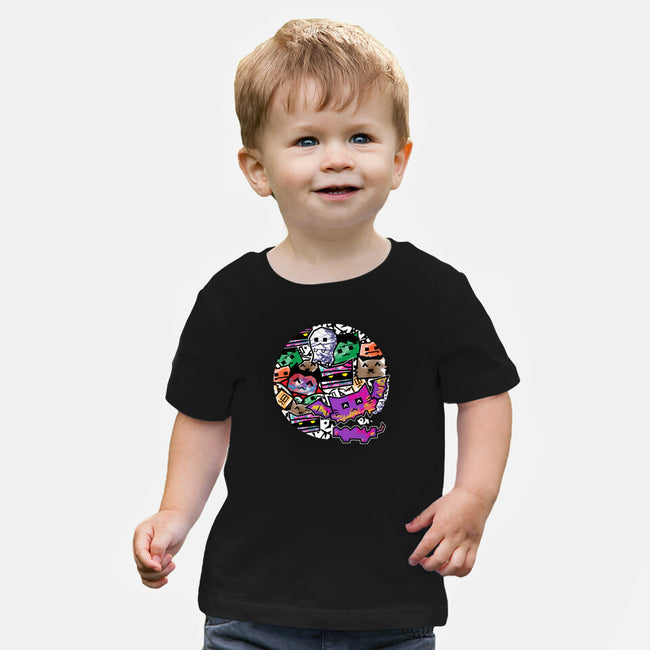 HallowDoodle Monsters-Baby-Basic-Tee-bloomgrace28
