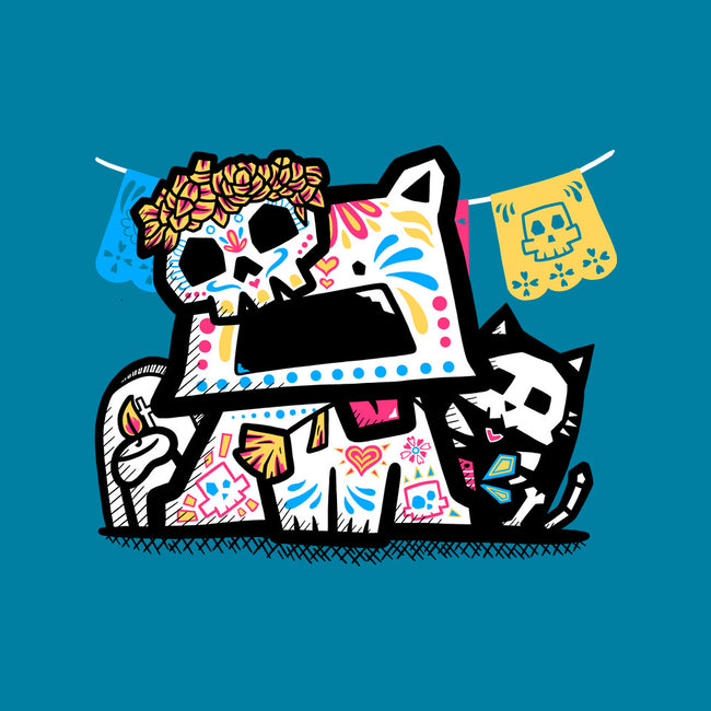 A Dog's Day Of The Dead-Unisex-Basic-Tee-bloomgrace28