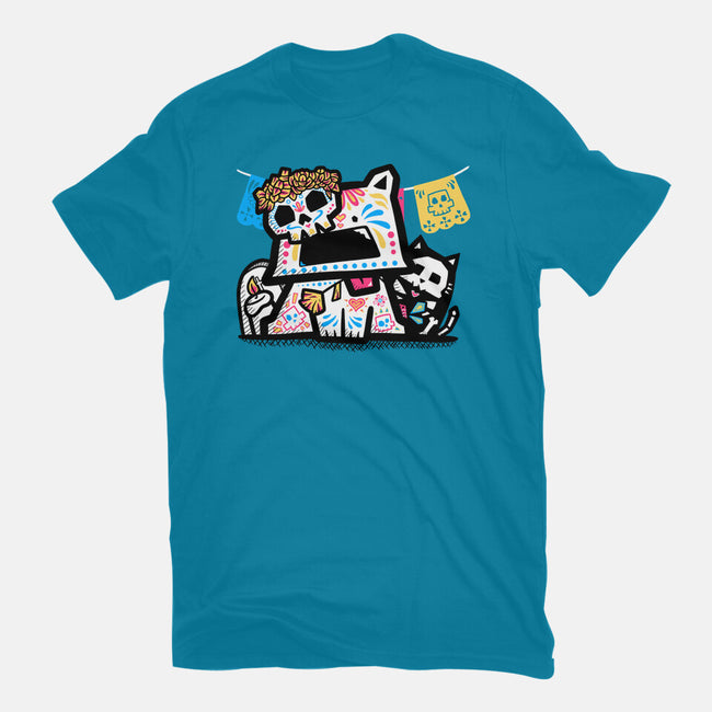 A Dog's Day Of The Dead-Mens-Premium-Tee-bloomgrace28