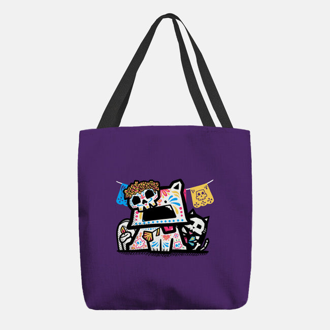 A Dog's Day Of The Dead-None-Basic Tote-Bag-bloomgrace28