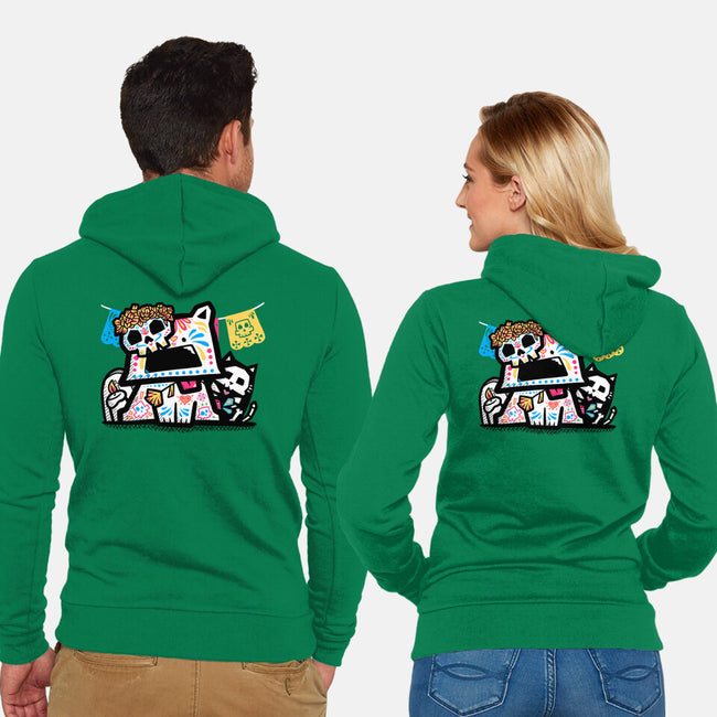 A Dog's Day Of The Dead-Unisex-Zip-Up-Sweatshirt-bloomgrace28