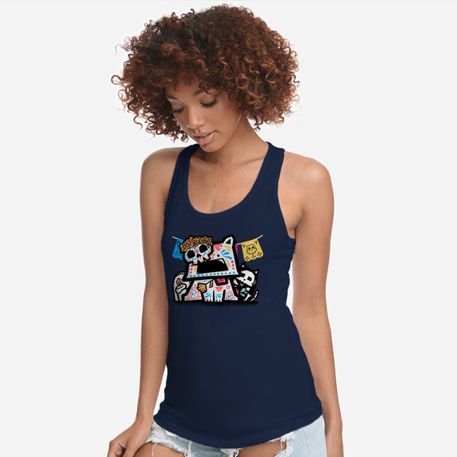 A Dog's Day Of The Dead-Womens-Racerback-Tank-bloomgrace28