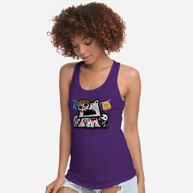 A Dog's Day Of The Dead-Womens-Racerback-Tank-bloomgrace28