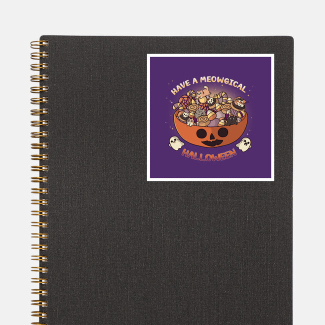 Meowgical Halloween-None-Glossy-Sticker-Freecheese
